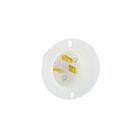 Leviton 15378-C White Flanged Inlet-Nm5-20P