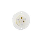 Leviton 15379-C White Flanged Outlet-Nm5-20R9