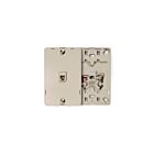 Leviton 40214-I Ivory 4-Terminal Flush Mount Jack