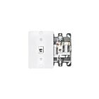 Leviton 40257-W White Wall Jack W/Terminals