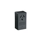 Leviton 5054 30 Amp Thermoplastic Power Single Outlet/Receptacle, Black