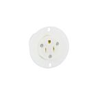 Leviton 5279-C White Flanged Outlet-Nm5-15R