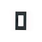 Leviton 80401-E 1 Gang Black Wallplate