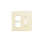 Leviton 80505-I 2 Gang Midsize Combination Plate