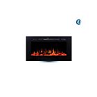 Ortech LEDFP-40 1500W Black 40" Electric Fireplace