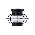 Ledvance CAGEFLUSH-UNV-86SG-BL-VID Black Cage Flush Mount