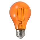 Ledvance LED4.5A19-DIM-ORANGE-GL-RP 4.5W Ultra LED Colored Glass A19 Lamp
