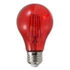 Ledvance LED4.5A19-DIM-RED-GL-RP 4.5W Ultra LED Colored Glass A19 Lamp