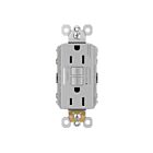 Legrand 1597GRY 15A 125V Gray Duplex Self-Test Gfci Receptacle With Safelock Protection