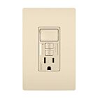 Legrand 1597SWTTRLACCD4 15A 125V Light Almond Duplex Self-Test Gfci Receptacle