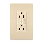 Legrand 1597TRAI 15A 125V Ivory Duplex Self-Test Gfci Receptacle