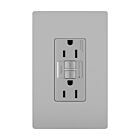 Legrand 1597TRGRY 15A 125V Gray Duplex Self-Test Gfci Receptacle