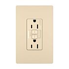 Legrand 1597TRI 15A 125V Ivory Duplex Self-Test Gfci Receptacle
