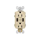 Legrand 1597TRUSBAAI 15A 125V Ivory Gfci Usb Outlet Receptacle