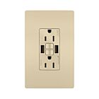 Legrand 1597TRUSBAAI 15A 125V Ivory Gfci Usb Outlet Receptacle