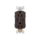 Legrand 1597TRUSBACDBC4 15A 125V Dark Bronze Gfci Usb Outlet Receptacle