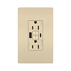 Legrand 1597TRUSBACI 15A 125V Ivory Gfci Usb Outlet Receptacle