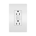 Legrand 1597TRW 15A 125V White Duplex Self-Test Gfci Receptacle