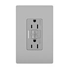Legrand 1597TRWRGRY 15A 125V Gray Duplex Self-Test Gfci Receptacle