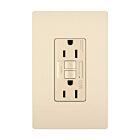 Legrand 1597TRWRLA 15A 125V Light Almond Duplex Self-Test Gfci Receptacle