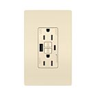 Legrand 1597TRWRUSBACLA 15A 125V Light Almond Weather-Resistant Gfci Usb Outlet Receptacle