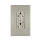 Legrand 2097TRNICC4 20A 125V Nickel Duplex Self-Test Gfci Receptacle