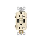 Legrand 2097TRUSBAALA 20A 125V Light Almond Gfci Usb Outlet Receptacle