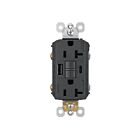 Legrand 2097TRUSBACGC4 20A 125V Graphite Gfci Usb Outlet Receptacle