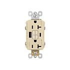 Legrand 2097TRUSBACI 20A 125V Ivory Gfci Usb Outlet Receptacle