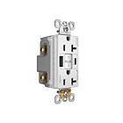 Legrand 2097TRUSBACW 20A 125V White Gfci Usb Outlet Receptacle