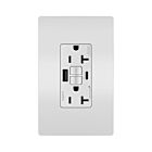Legrand 2097TRUSBACW 20A 125V White Gfci Usb Outlet Receptacle