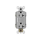 Legrand 2097TRWRGRY 20A 125V Gray Duplex Self-Test Gfci Receptacle
