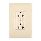 Legrand 2097TRWRLA 20A 125V Light Almond Duplex Self-Test Gfci Receptacle