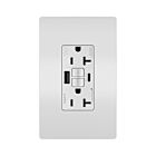 Legrand 2097TRWRUSBACW 20A 125V White Gfci Usb Outlet Receptacle