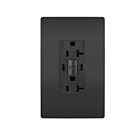 Legrand 2097TRWRUSBCCBK 20A 125V Black Receptacle