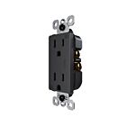 Legrand 885TREXWRBK 15A 125V Black Receptacle