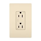 Legrand 885TRWRLA 15A 120V/125V Light Almond Outdoor Outlet Receptacle
