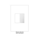 Legrand Adorne AABK1W4 White Blank - Half-Size