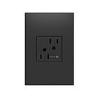 Legrand ARCH152G10 15A 125V Graphite Tamper-Resistant Half-Controlled Outlet Receptacle