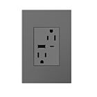 Legrand ARTRUSB156ACM4 15A 125V Magnesium Usb Outlet Receptacle