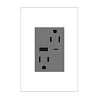 Legrand ARTRUSB156ACM4 15A 125V Magnesium Usb Outlet Receptacle
