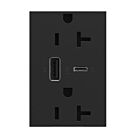 Legrand ARTRUSB206ACG4 20A 125V Graphite Usb Outlet Receptacle