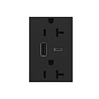 Legrand ARTRUSB206ACG4 20A 125V Graphite Usb Outlet Receptacle