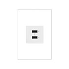 Legrand Adorne ARUSB2AA6W4 White Ultra-Fast USB Type A/A Outlet
