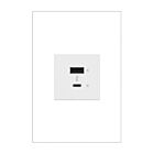Legrand ARUSB2AC6W4 125V White Usb Outlet Receptacle