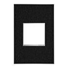 Legrand Adorne AWM1G2BLS4 Black Stainless One-Gang Screwless Wall Plate