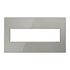 Legrand AWM4GMS4 4-Gang Screwless Wall Plate