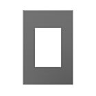 Legrand AWP1G3MG4 1-Gang Screwless Wall Plate With Microban