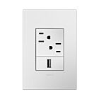 Legrand AWP1G3WHW4 1-Gang Screwless Wall Plate