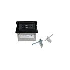 Legrand DQFF15UBK Field Wired Dequorum Single Flip Up Unit With Usb